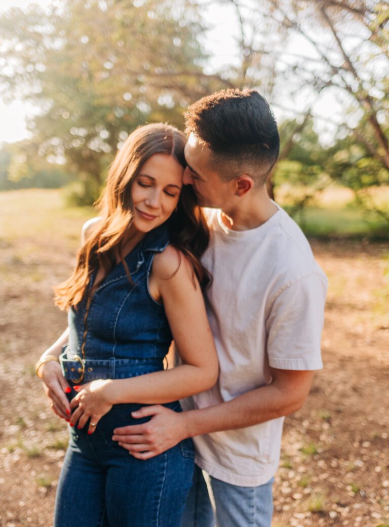 Couple’s portrait session at Circle C Ranch Park