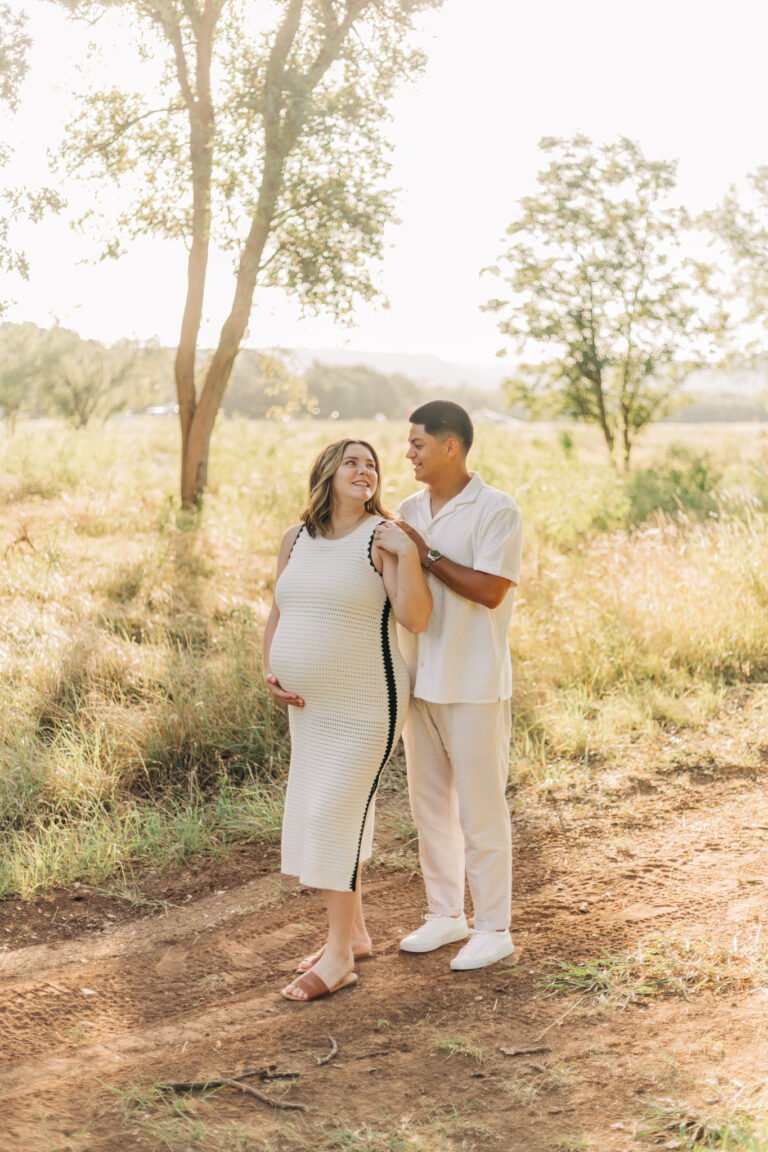Married couple posing in Buffalo Gap